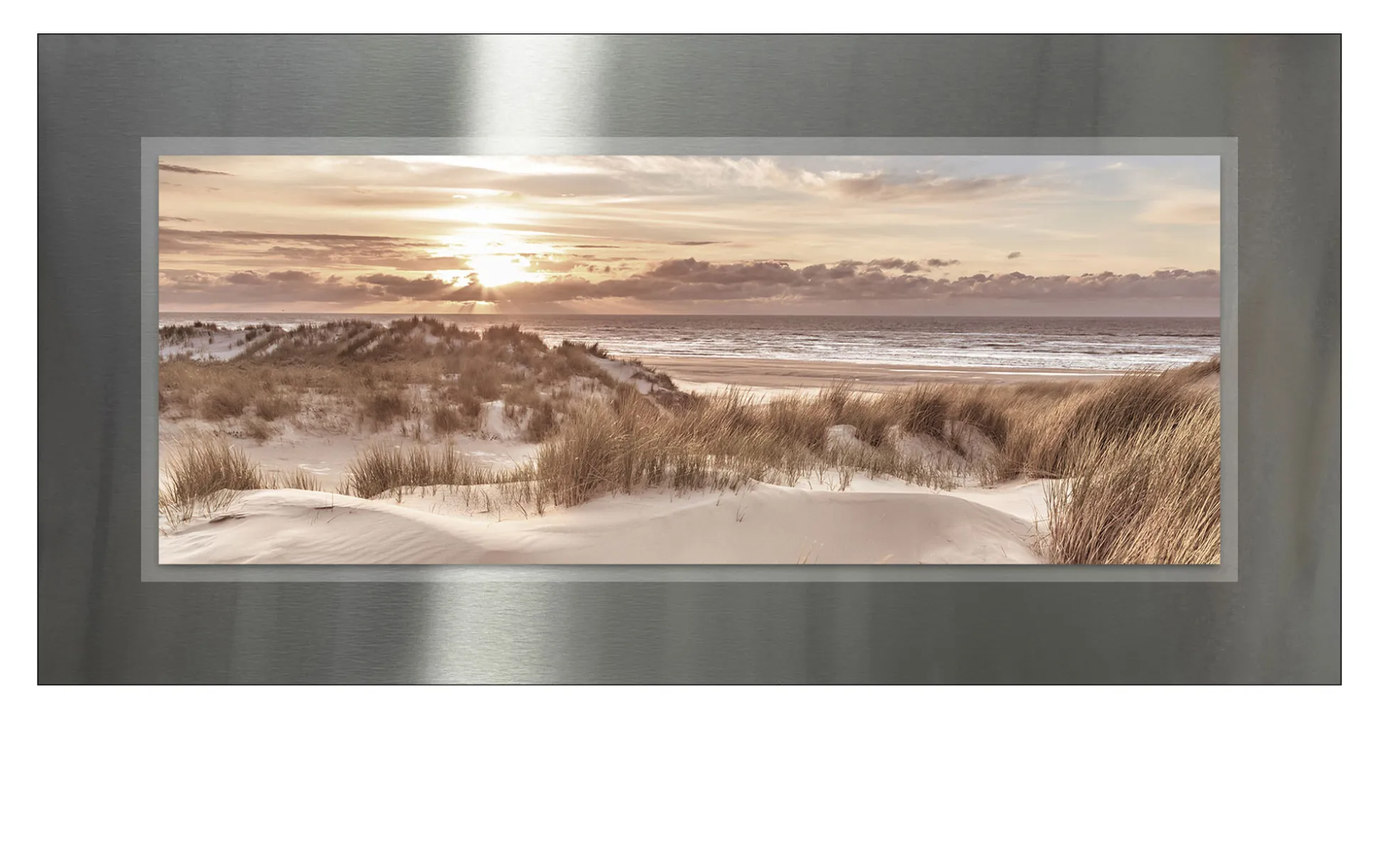 Alubild Beach at Sunrise 50 x 100 cm