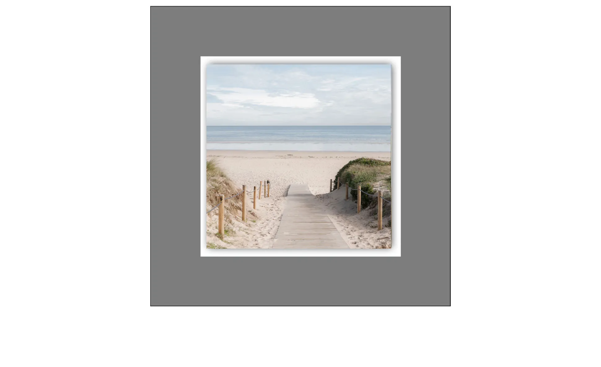 Alubild Beach 50 x 50 cm