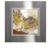 Alubild Brown-Silver-Gold 50 x 50 cm