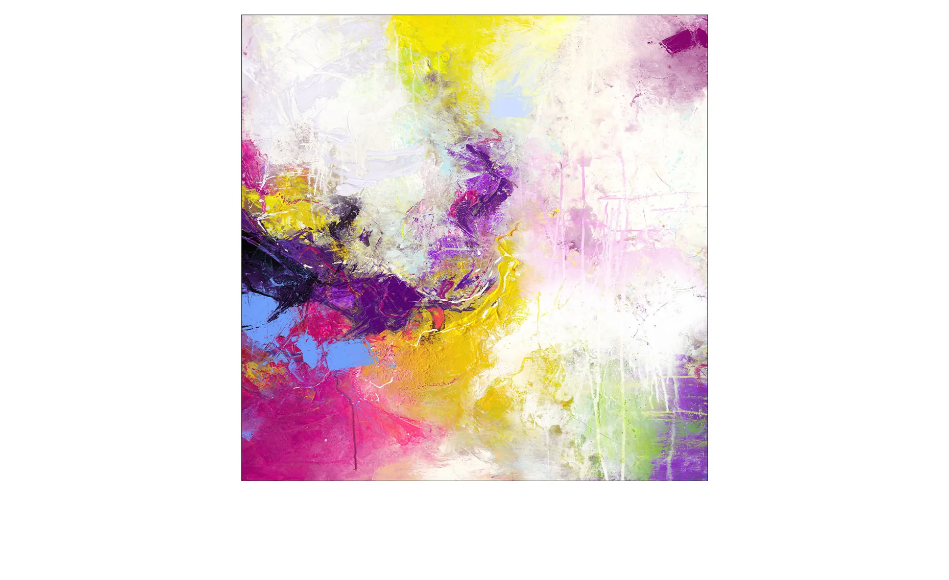 Alubild Colorful Way 98 x 98 cm