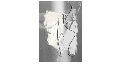 Alubild Figure Lines 70 x 100 cm