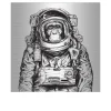 Alubild First Astronaut 98 x 98 cm