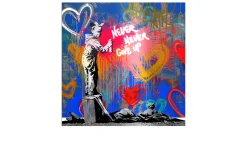 Alubild Let It Be 50 x 50 cm