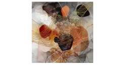 Alubild Lines and Shapes 50 x 50 cm