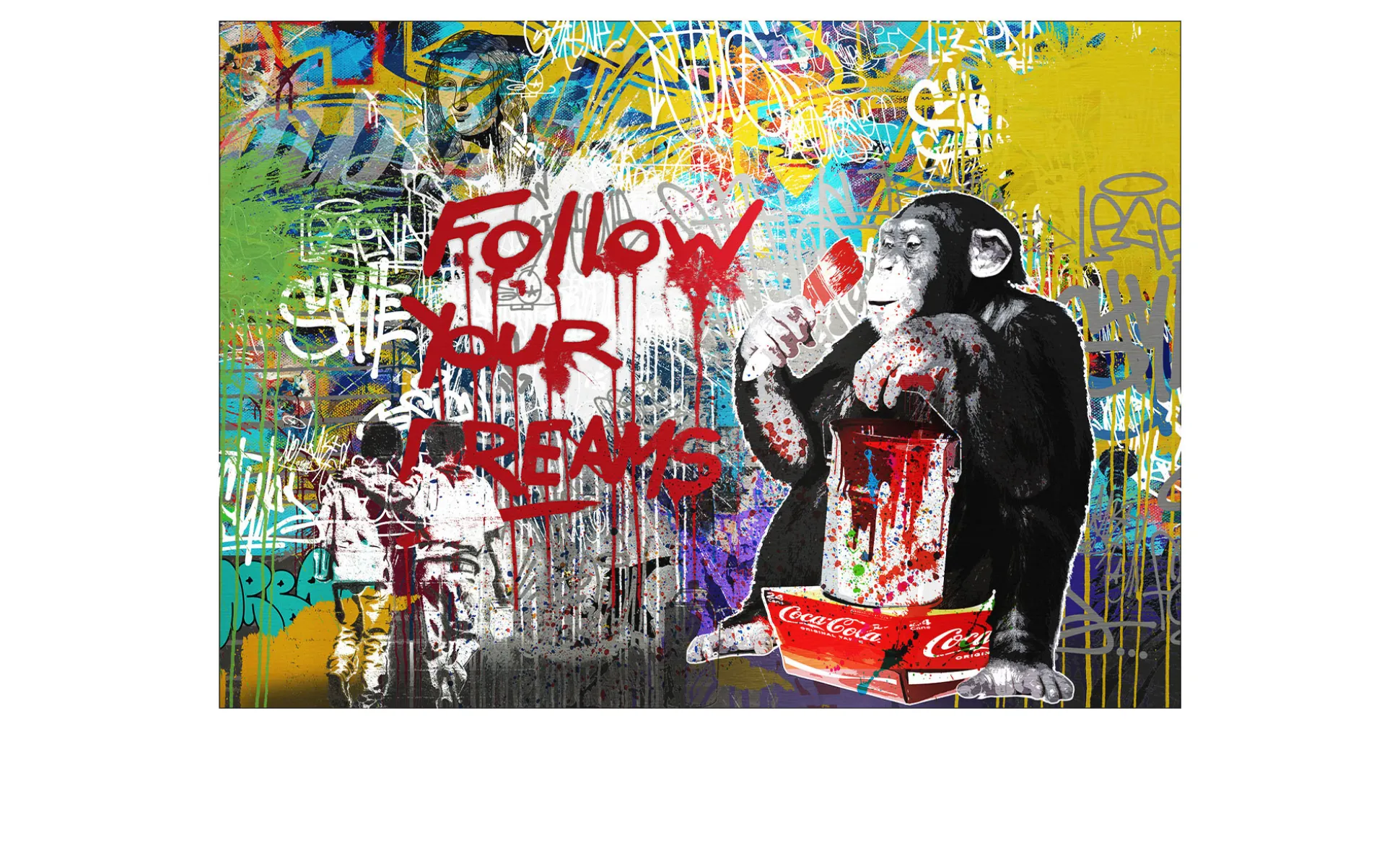 Alubild Monkey Dream 70 x 100 cm