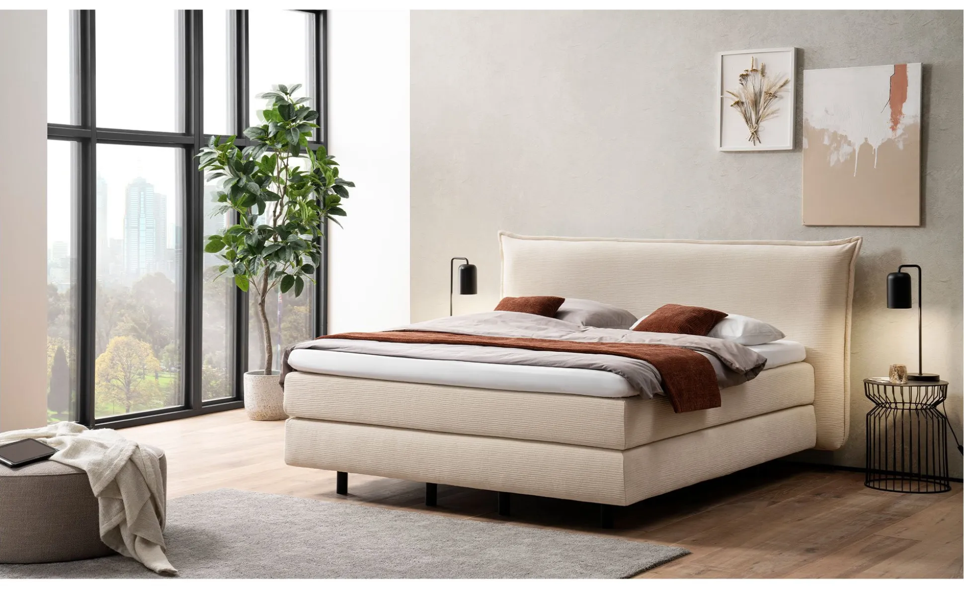 Basis-Boxspringbett MONDO Barell - Jerez