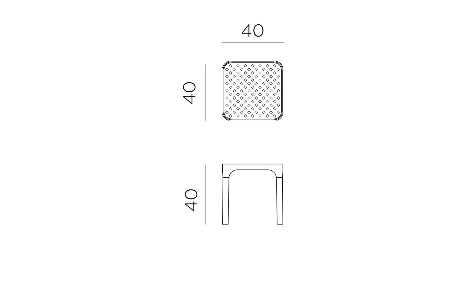 Beistelltisch Net Table 40