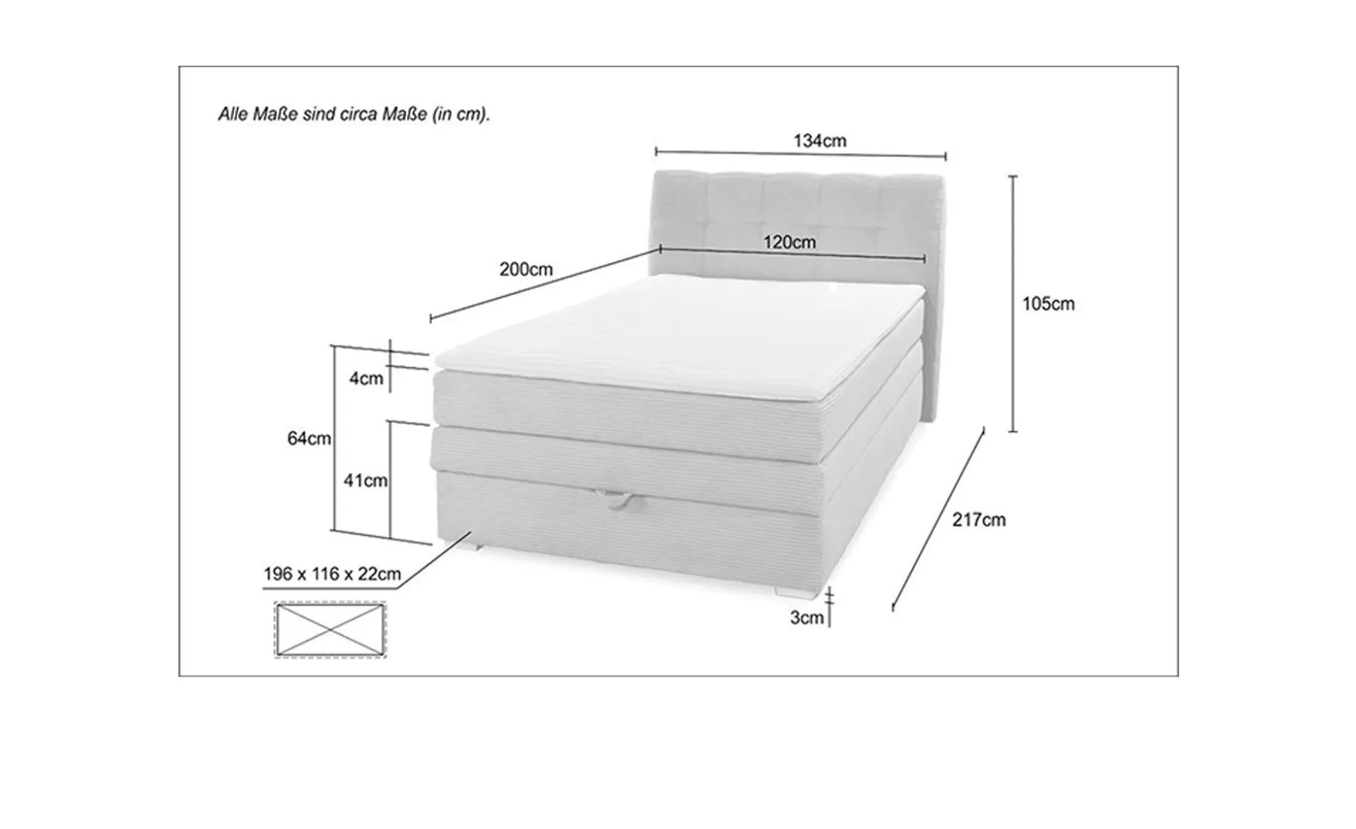 Boxspringbett Aalborg