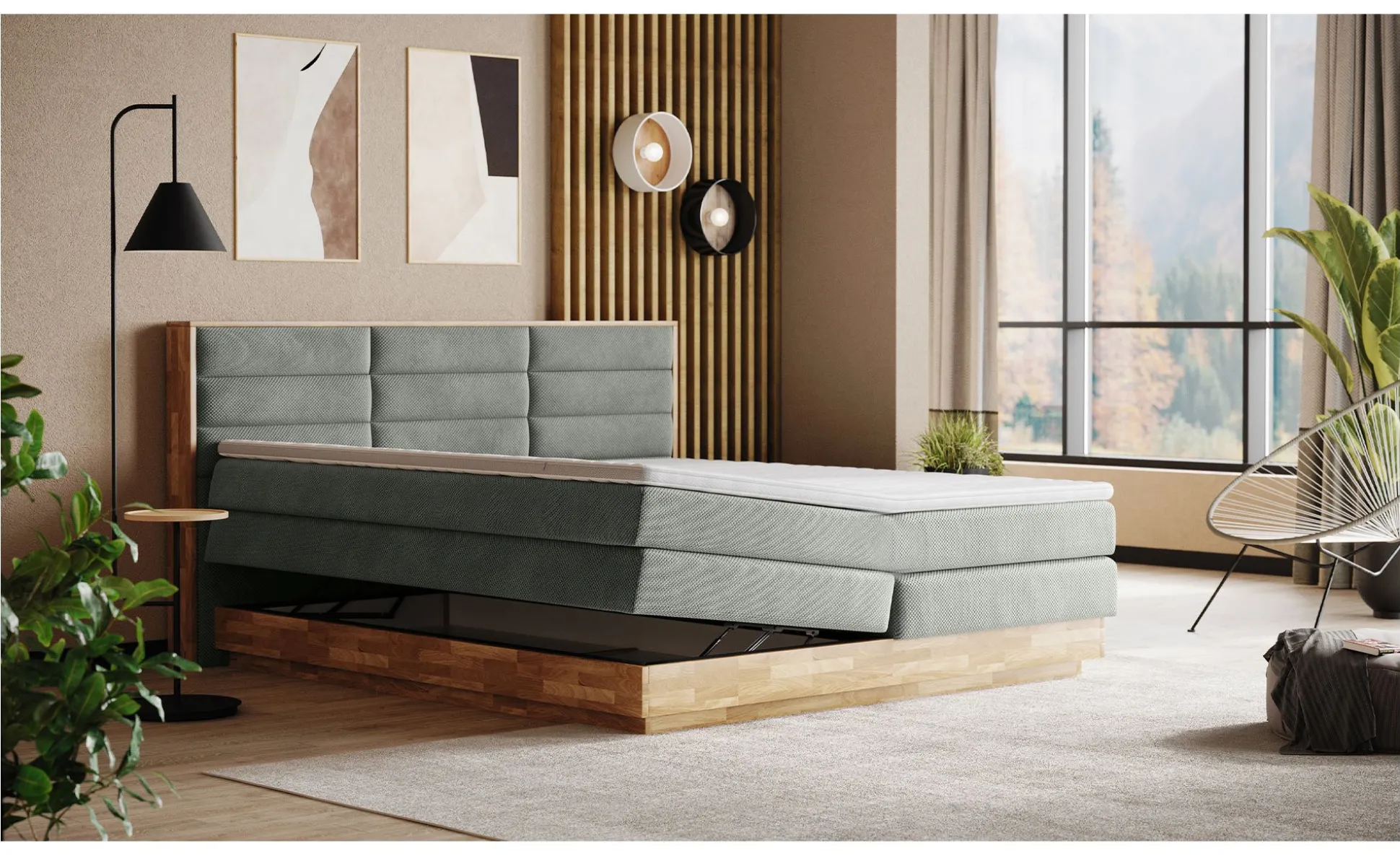 Boxspringbett MONDO NATUR Incana