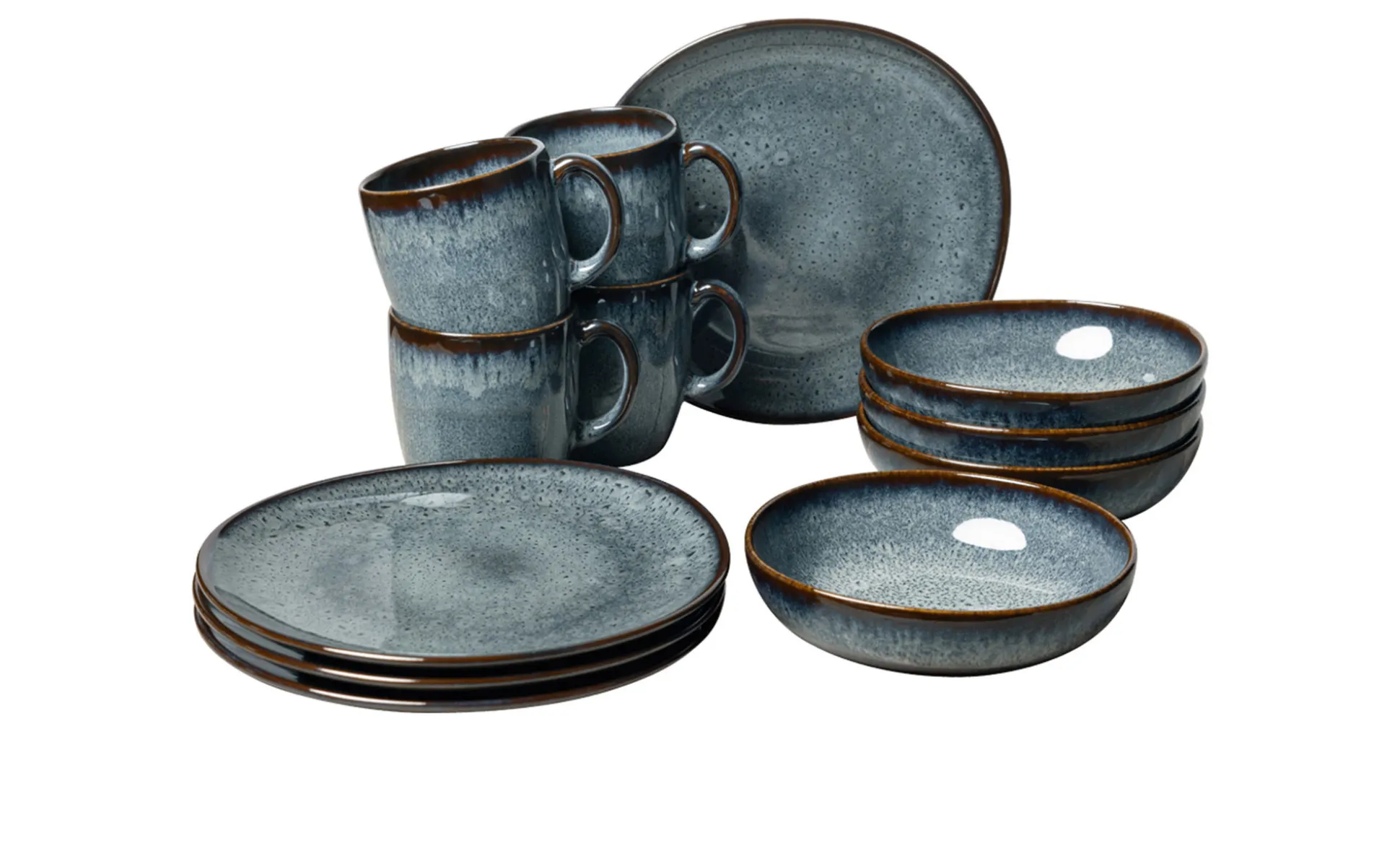 Frühstücks-Set Lave Gris 12-tlg.