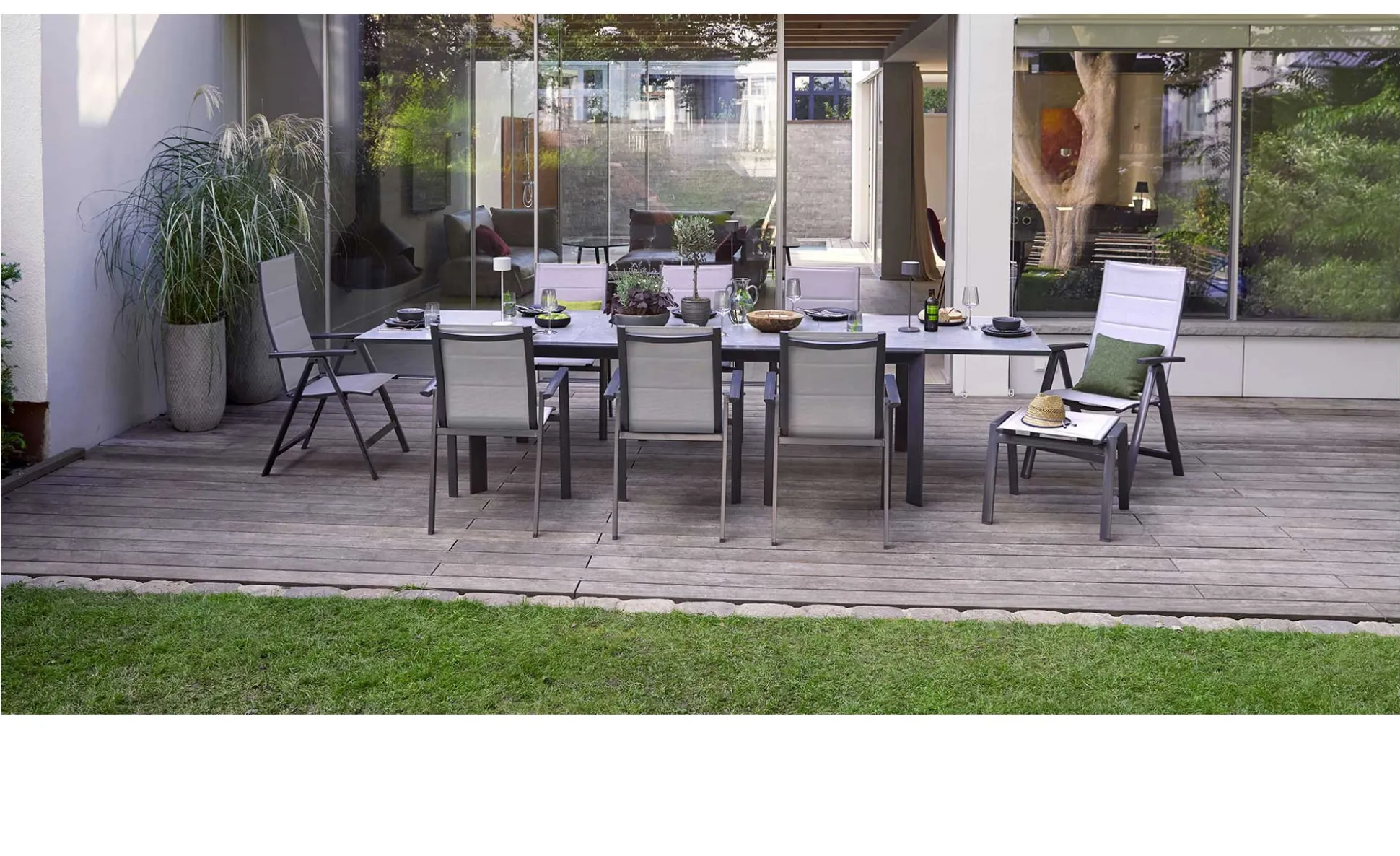 Gartenhocker Livorno Grey