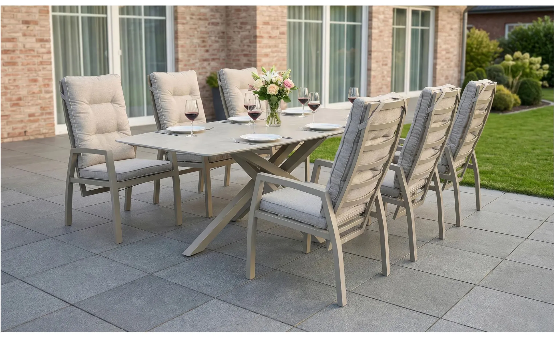 Gartensessel Bondino II Taupe