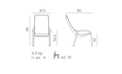 Gartensessel Net Lounge