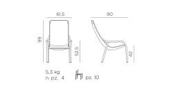 Gartensessel Net Lounge