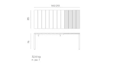 Gartentisch Rio 140