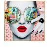 Gerahmtes Bild Cityview 120 x 120 cm