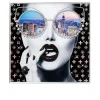 Gerahmtes Bild Cityview 80 x 80 cm