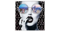 Gerahmtes Bild Cityview 80 x 80 cm
