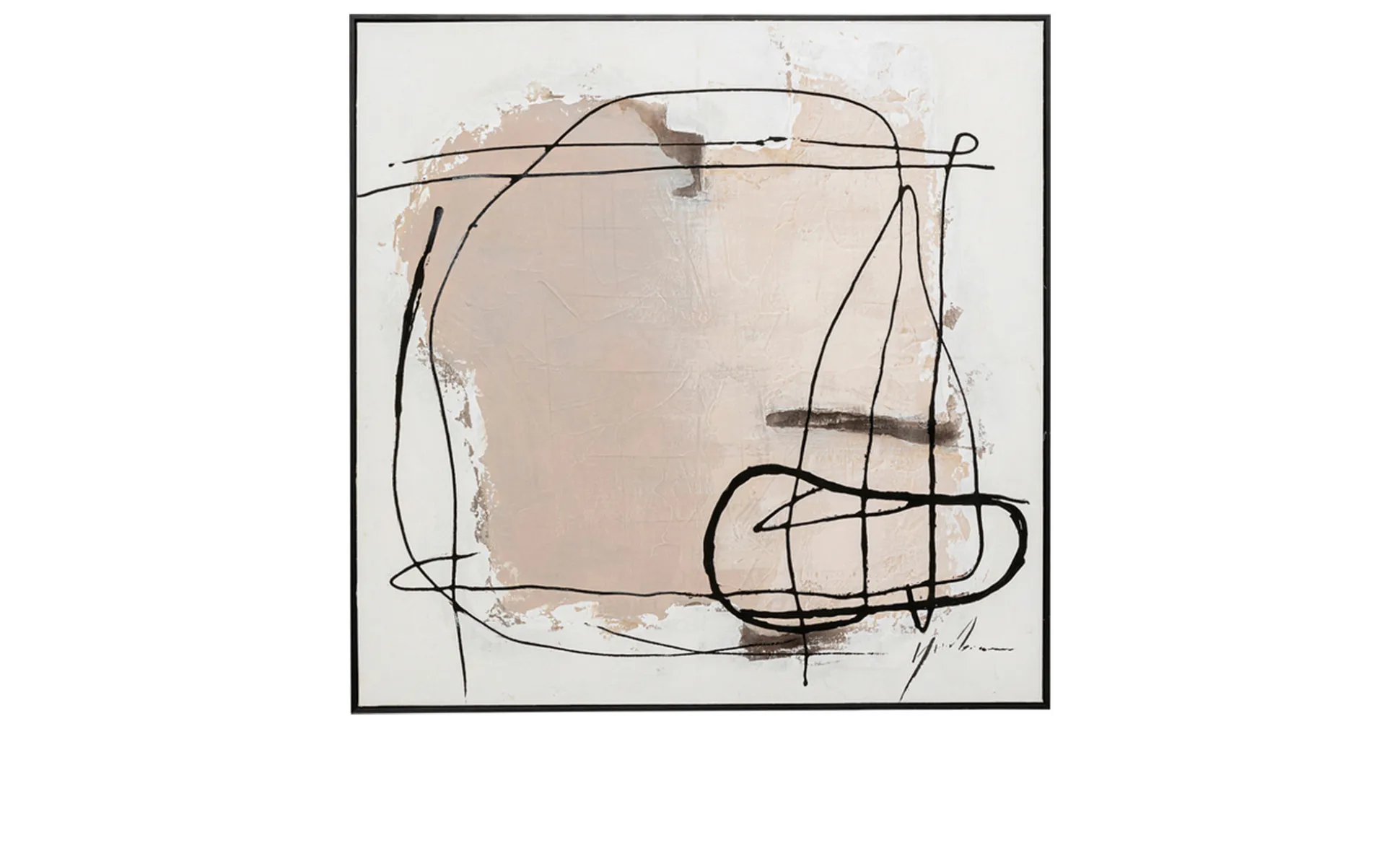 Gerahmtes Bild Dust 100 x 100 cm