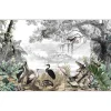 Glasbild Birds in the Jungle 50 x 125 cm
