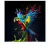 Glasbild Colorful Ara 30 x 30 cm