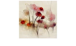 Glasbild Delicate Floral Structures I 30 x 30 cm