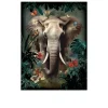 Glasbild Elephant in the Jungle 60 x 80 cm