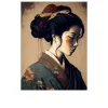 Glasbild Geisha 60 x 80 cm
