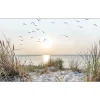 Glasbild Nordic Beach Atmosphere 50 x 125 cm
