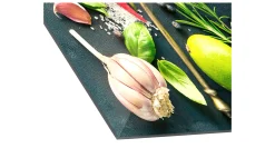 Glasbild Vintage Herbage 30 x 30 cm
