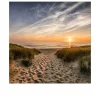 Glasbild Weg zum Strand 20 x 20 cm