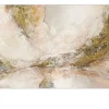 Handpainting Brown-Silver-Gold 90 x 180 cm