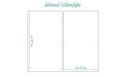 Herdabdeck-/Schneideplatte 30 x 52 cm