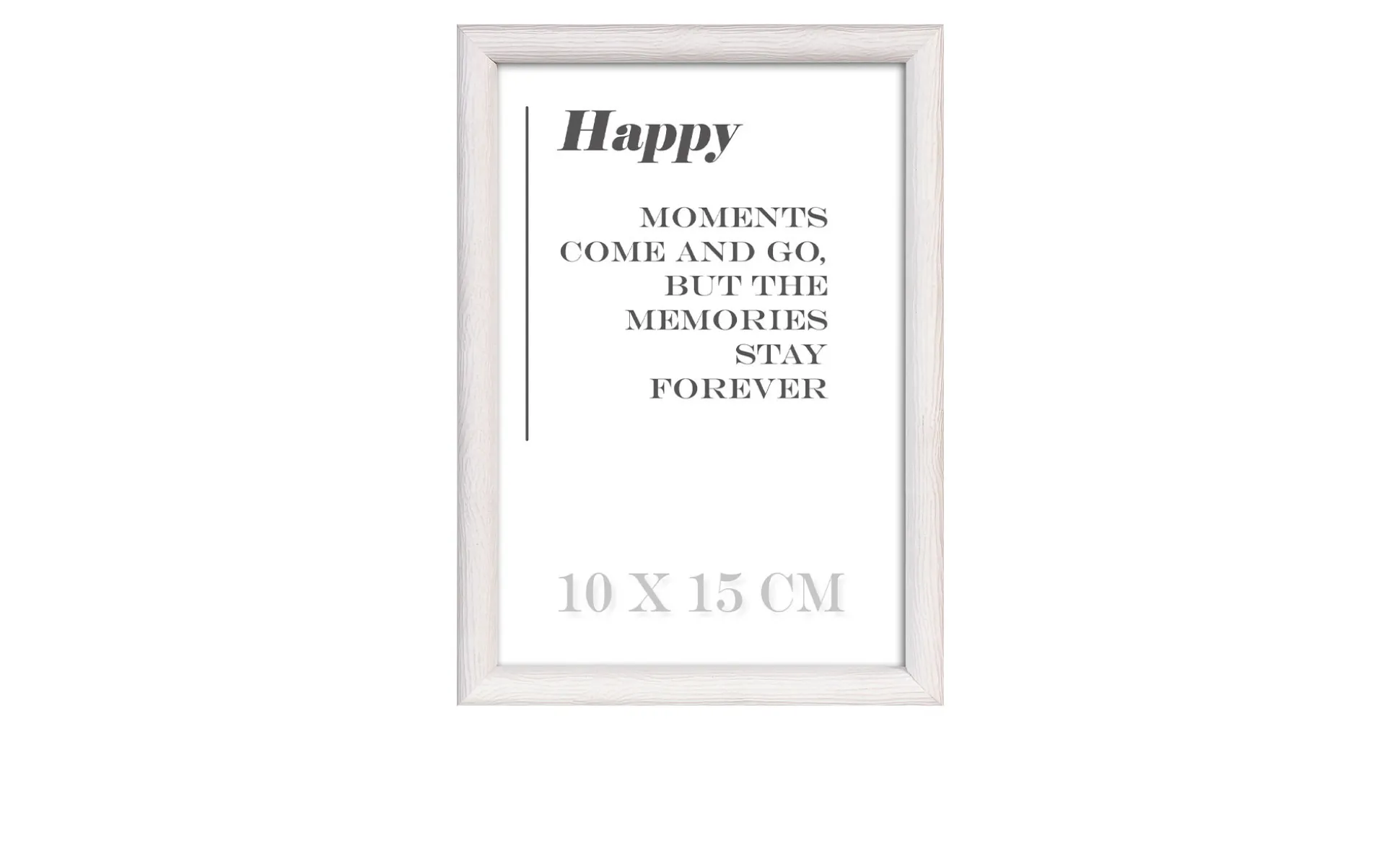 Holz-Bilderrahmen Happy 10 x 15 cm