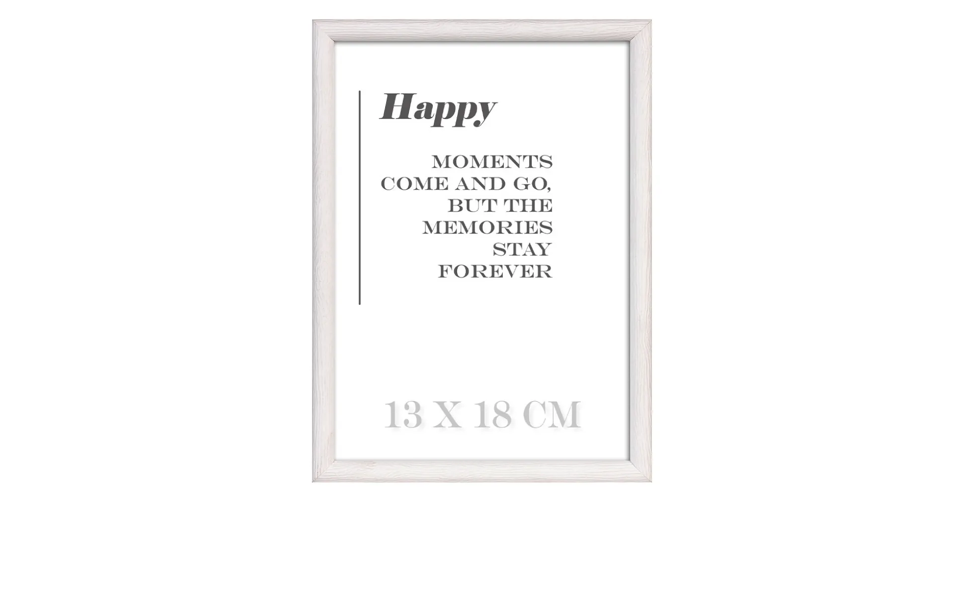 Holz-Bilderrahmen Happy 13 x 18 cm