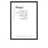 Holz-Bilderrahmen Happy 21 x 30 cm