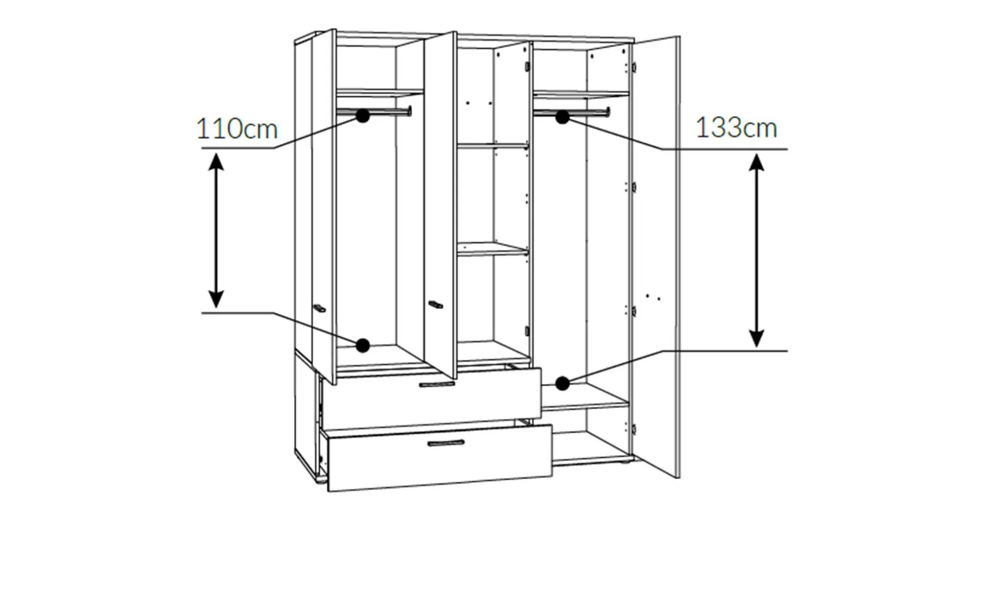 Kleiderschrank Teenie