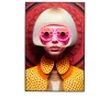 LED-Rahmenbild Fancy Blonde Lady 120 x 80 cm