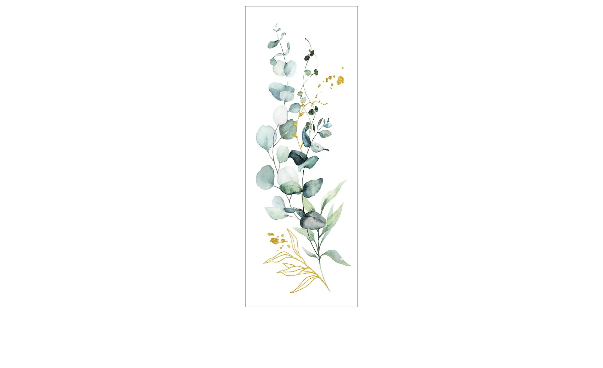 Leinwandbild Eucalyptusarrangement 30 x 80 cm