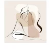 Leinwandbild Line Art Woman 30 x 30 cm