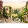 Leinwandbild Mediterranes Dorf 84 x 116 cm