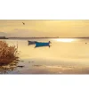 Leinwandbild Sunshine on the Lake 30 x 80 cm