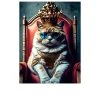 Leinwandbild The Cat Is The King 57 x 77 cm