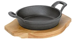 Pfanne BBQ 16 cm inkl. Holzbrett