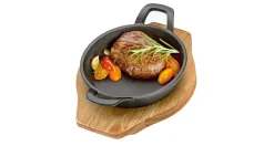 Pfanne BBQ 16 cm inkl. Holzbrett