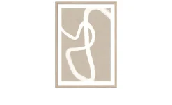 Rahmenbild Abstract Line Graphics 75 x 105 cm