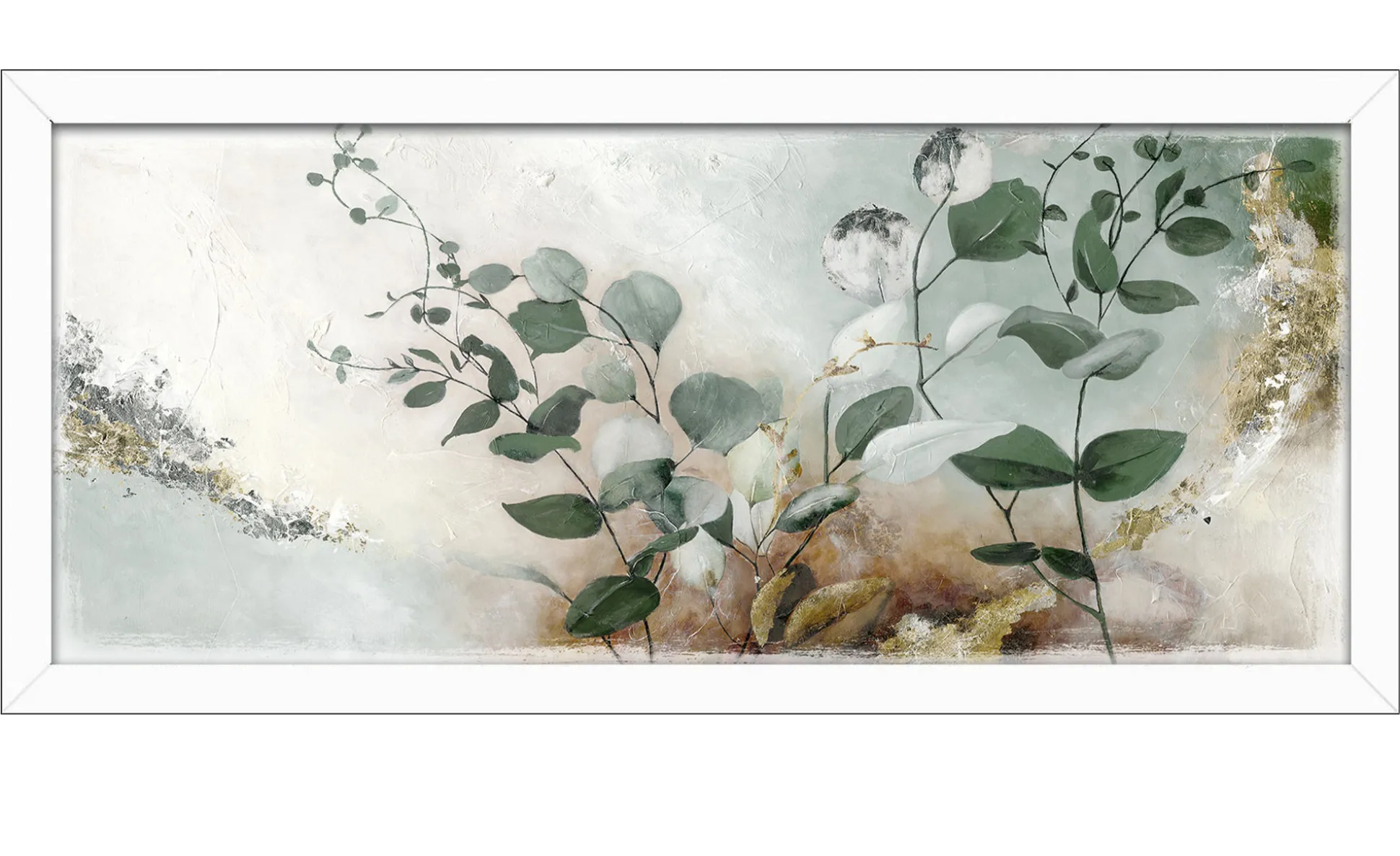 Rahmenbild Eucalyptus 60 x 130 cm