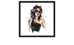 Rahmenbild Fashion Show 33 x 33 cm