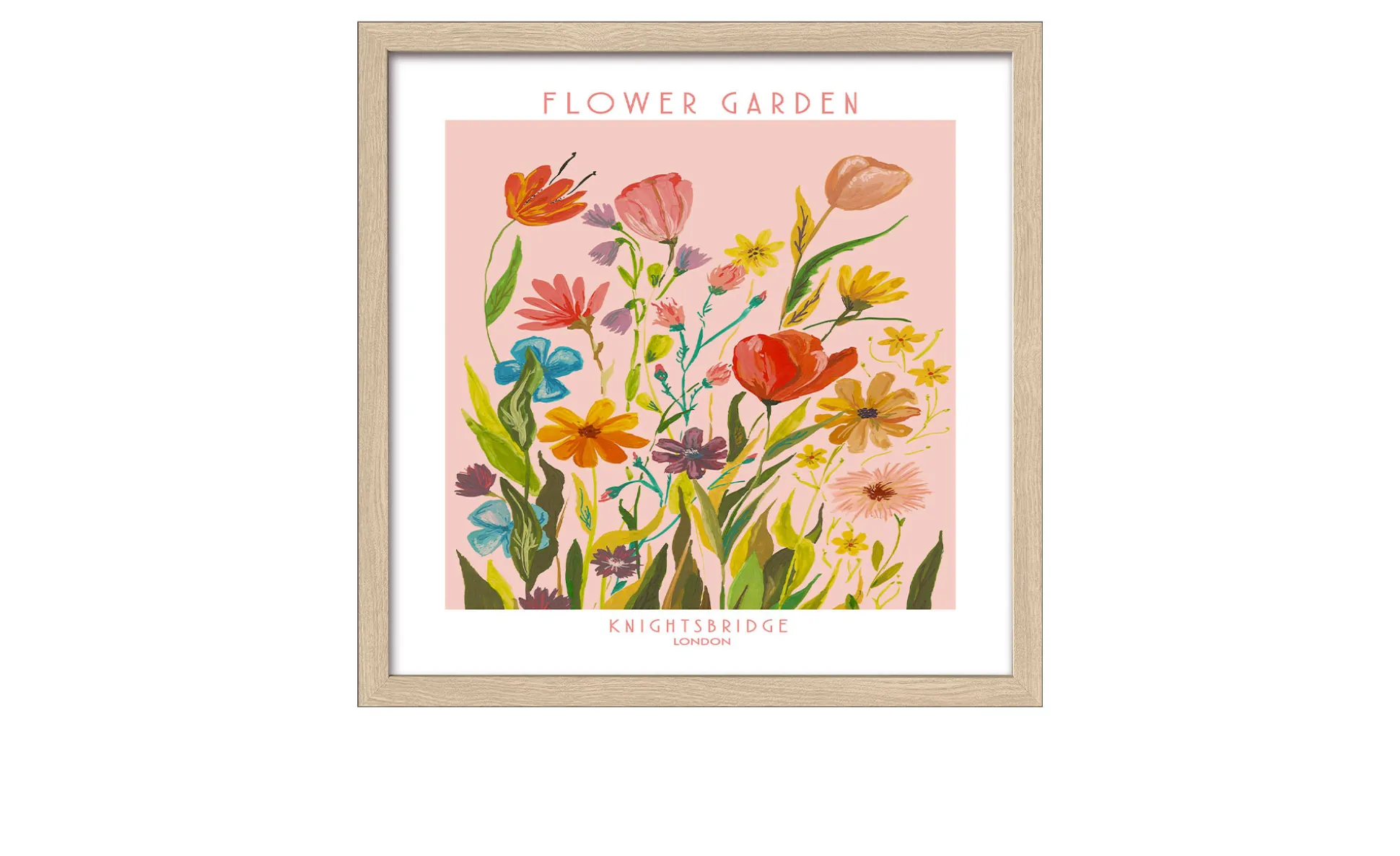 Rahmenbild Flower Market 33 x 33 cm