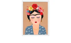 Rahmenbild Frida Kahlo II 42,5 x 32,5 cm
